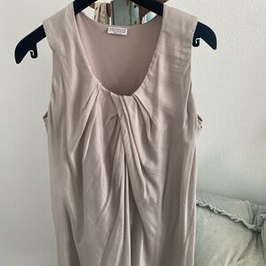 Brunello Cucinelli Taupe Tank Top